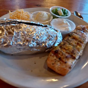 Pine Country Restaurant - Salmon Dinner - $19.99 - Breakfast & Brunch Near Me - Williams, Arizona Pine Country Restaurant - Salmon Dinner - $19.99 - Breakfast & Brunch Near Me - Williams, Arizona