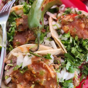 El Verduzco - 2 taco of Cavesa / 2 Buche everything on them - Mexican Near Me - Dixon, California