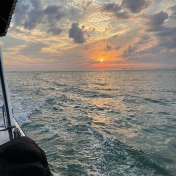 Island Time Boat Tours - Sunset from the gulf - Boat Tours Near Me - Holmes Beach, Florida