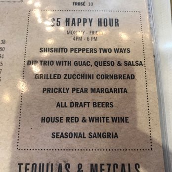 Corner Restaurant - HH menu on 6/17/2019 - Bars Near Me - Austin, Texas