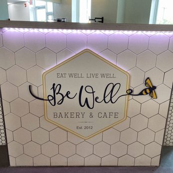 Be Well Bakery & Cafe - Logo on interior bar - Coffee & Tea Near Me - Richboro, Pennsylvania Be Well Bakery & Cafe - Logo on interior bar - Coffee & Tea Near Me - Richboro, Pennsylvania