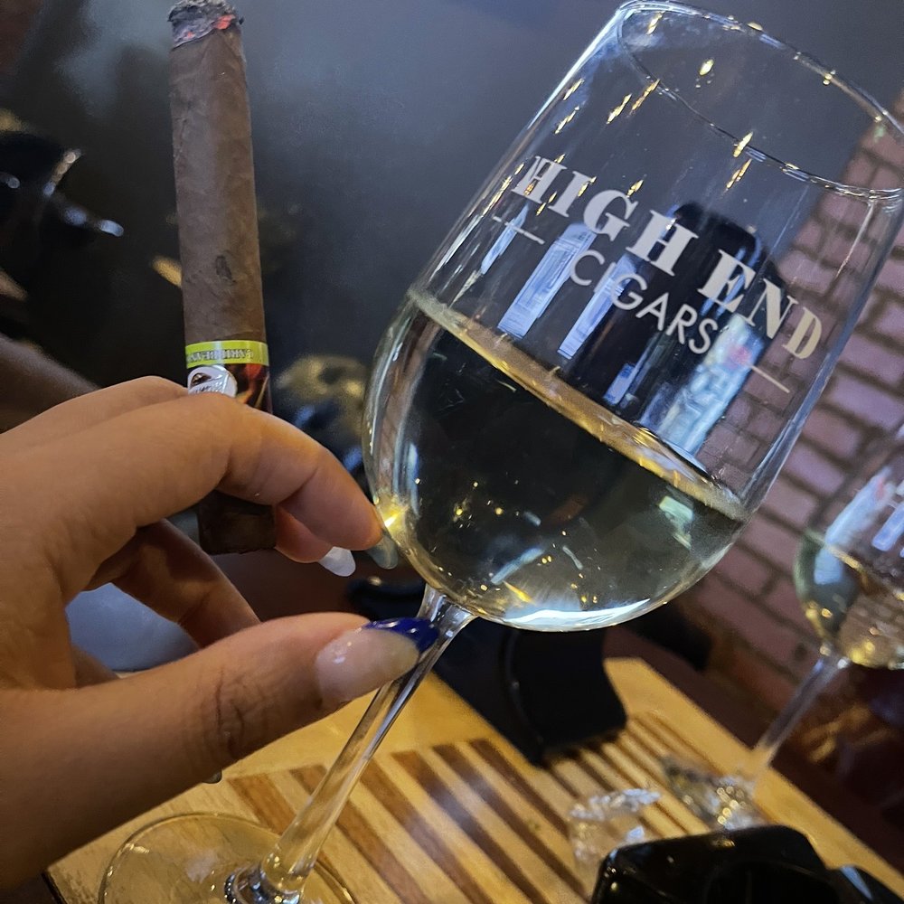 High End Cigars - a glass of wine and a cigar - Cigar Bars Near Me - Scotch Plains, New Jersey High End Cigars - a glass of wine and a cigar - Cigar Bars Near Me - Scotch Plains, New Jersey