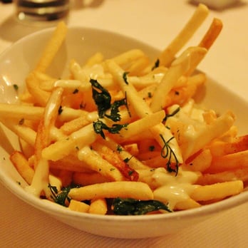 Scampo - Duck Fat Fries with Truffle Aioli ($9). This is technically a side dish, but we ordered it as an app. Pretty much perfect! - Italian Near Me - Boston, Massachusetts Scampo - Duck Fat Fries with Truffle Aioli ($9). This is technically a side dish, but we ordered it as an app. Pretty much perfect! - Italian Near Me - Boston, Massachusetts