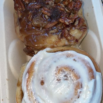 Cinnamon's Bakery - Pecan sticky bun & classic with light icing - Bakeries Near Me - Estes Park, Colorado Cinnamon's Bakery - Pecan sticky bun & classic with light icing - Bakeries Near Me - Estes Park, Colorado