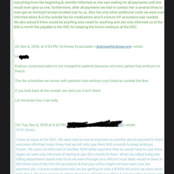 Aimee Eyvazzadeh, MD, MPH - Email questioning $1000 fee. Dr. Amiee admitted supposed to be on receipt negligence of staffs part again - Obstetricians & Gynecologists Near Me - San Ramon, California Aimee Eyvazzadeh, MD, MPH - Email questioning $1000 fee. Dr. Amiee admitted supposed to be on receipt negligence of staffs part again - Obstetricians & Gynecologists Near Me - San Ramon, California