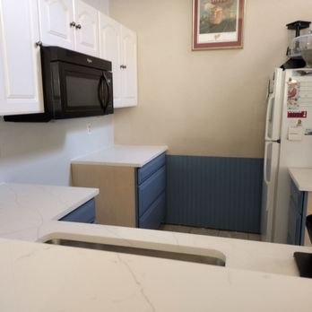 Wave Granite & Marble - Small kitchen, huge improvement! - Countertop Installation Near Me - Houston, Texas Wave Granite & Marble - Small kitchen, huge improvement! - Countertop Installation Near Me - Houston, Texas