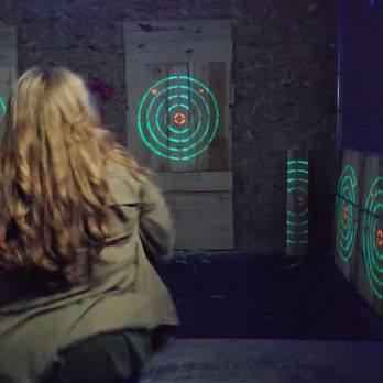 Battle Axes - They also do black light at night! - Axe Throwing Near Me - Lexington, Kentucky