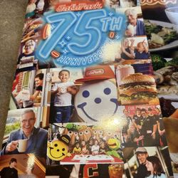 A menu celebrating Eat'n Park's 75th anniversary in 2024.