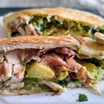 El Pollo Loco - FIRST TIME TRYING THESE AND LOVED THEM!  (Poblano Chicken Stuffed Quesadilla with Avocado Salsa) CILANTRO SALSA WAS - Fast Food Near Me - Oceanside, California