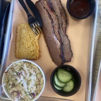 Tanglewood Fire And Smoke - Brisket with side of cole slaw - Barbeque Near Me - Ridley, Pennsylvania Tanglewood Fire And Smoke - Brisket with side of cole slaw - Barbeque Near Me - Ridley, Pennsylvania