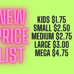 Willis Sno-Cone Shop - Prices for 2025