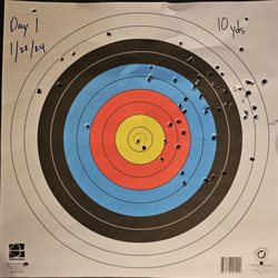 Impact Archery - First day shooting! Terrible form!