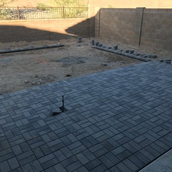 Desert Restoration - Pavers added to extend patio and setup up area for fire pit - Landscaping Near Me Desert Restoration - Pavers added to extend patio and setup up area for fire pit - Landscaping Near Me