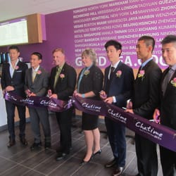 Ribbon cutting ceremony with her worship Mayor Brenda Halloran & Conservative MP for Kitchener-Waterloo, the Rt. Hon Peter Braid