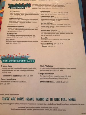 Menu photo 4 Bahama Breeze Fort Myers, FL