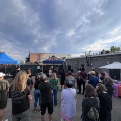 Wax Trax Records - Free live day show in back of Wax Trax Broadway Bazaar