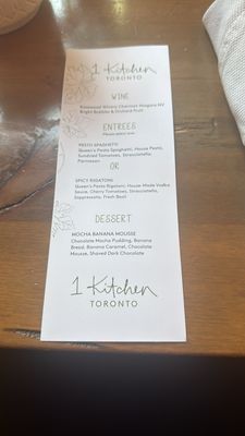 Menu photo 1 1 Kitchen Toronto, ON Menu photo 1 1 Kitchen Toronto, ON