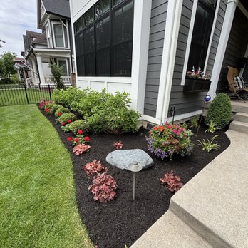 Cesar Design & Landscape - Premium mulch applied around the landscaping - Landscaping Near Me