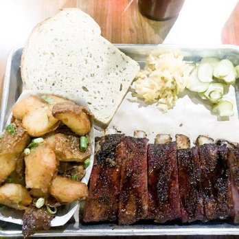 Mabel's BBQ - 1/2 Slab Lamb Ribs and Fried Potatoes - Barbeque Near Me - Cleveland, Ohio Mabel's BBQ - 1/2 Slab Lamb Ribs and Fried Potatoes - Barbeque Near Me - Cleveland, Ohio