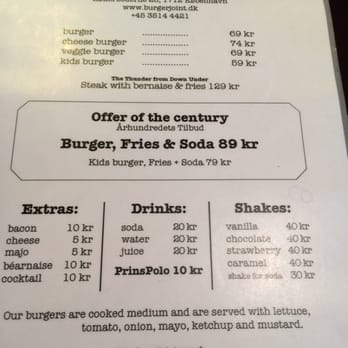 Tommi's Burger Joint - The Prices - Burgers Near Me - København Tommi's Burger Joint - The Prices - Burgers Near Me - København