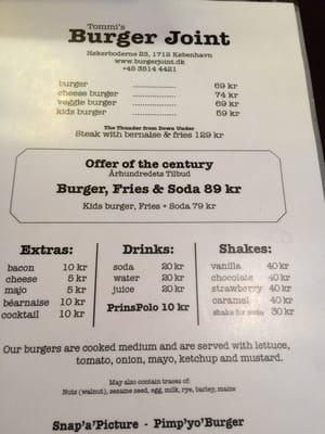 Menu photo 5 Tommi's Burger Joint København, Menu photo 5 Tommi's Burger Joint København,