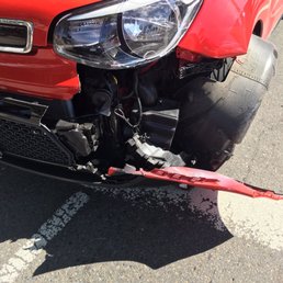 Front damage to my car after accident. Front damage to my car after accident.