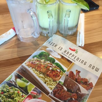 Chili's - a menu and drinks on a table - Tex-Mex Near Me - Crowley, Louisiana
