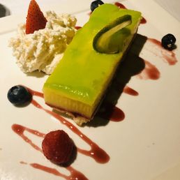 Key Lime Raspberry Tart