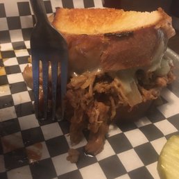 BBQ Grilled Cheese!!  Amazing!!