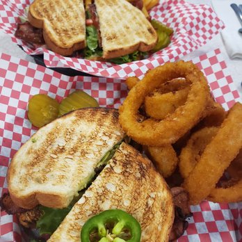 Great Scotts Eatery - BLT Classic. I go all out with avocado, jalapeno bacon and rings. Yummy! - Diners Near Me - Denver, Colorado Great Scotts Eatery - BLT Classic. I go all out with avocado, jalapeno bacon and rings. Yummy! - Diners Near Me - Denver, Colorado