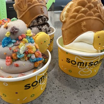 Somisomi - Taro, Oreo, and Matcha Banana - Desserts Near Me - San Jose, California Somisomi - Taro, Oreo, and Matcha Banana - Desserts Near Me - San Jose, California