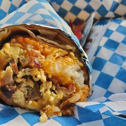 Sunrise breakfast burrito