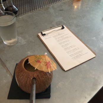 Mace - Cardamom  Cardamom infused reposado tequila, coconut, mango syrup, lime juice. Great East Village chill vibe. - Cocktail Bars Near Me - New York, New York