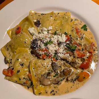 Lombardi's Italian Restaurant - Mushroom ravioli in a delicious cream sauce - Italian Near Me - Everett, Washington Lombardi's Italian Restaurant - Mushroom ravioli in a delicious cream sauce - Italian Near Me - Everett, Washington