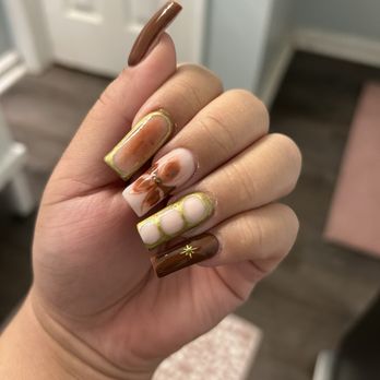 Nova Nail Spa - Fall nail set - Nail Salons Near Me - Alexandria, Virginia