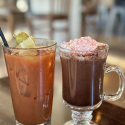 Tuque’s Bar and Grill - Hair of the Ruby Dog Bloody Mary and Peppermint Patty