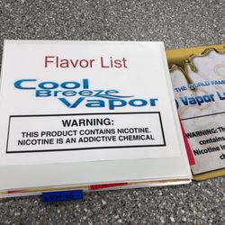 Cool Breeze Vapor - Flavor list of juices