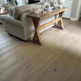 New white oak flooring