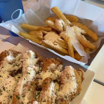 Vons Chicken - D. 1/2 Crispy Fried Chicken with Honey Butter, honey butter french fries, Cheddar French Fries - Chicken Wings Near Me - San Jose, California Vons Chicken - D. 1/2 Crispy Fried Chicken with Honey Butter, honey butter french fries, Cheddar French Fries - Chicken Wings Near Me - San Jose, California