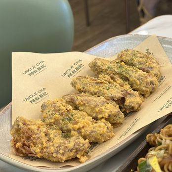 Uncle Cha Fusion Cafe - Salted egg yolk chicken wings - Asian Fusion Near Me - Milpitas, California Uncle Cha Fusion Cafe - Salted egg yolk chicken wings - Asian Fusion Near Me - Milpitas, California