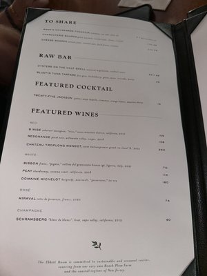 Menu photo 8 The Ebbitt Room Cape May, NJ