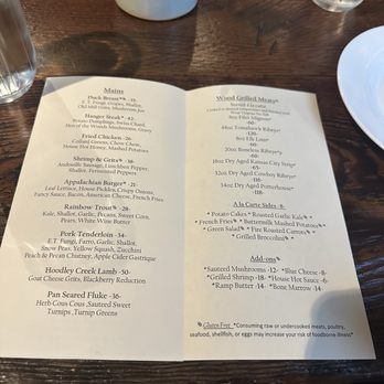 The Appalachian - Menu - Steakhouses Near Me - Sevierville, Tennessee
