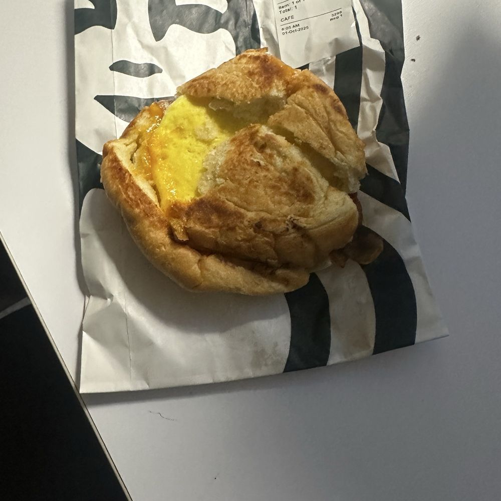 Starbucks - Double smoke bacon cheddar Double-Smoked Bacon, Cheddar & Egg Sandwich - Coffee & Tea Near Me - Seattle, Washington Starbucks - Double smoke bacon cheddar Double-Smoked Bacon, Cheddar & Egg Sandwich - Coffee & Tea Near Me - Seattle, Washington