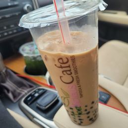 Black sugar milk tea - yum!