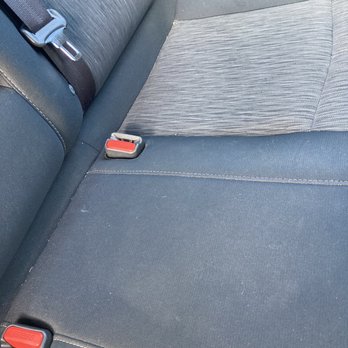 Wash N Go - The backseat with a dirt spot and obviously un-vacuumed cracks. - Car Wash Near Me - Pensacola, Florida Wash N Go - The backseat with a dirt spot and obviously un-vacuumed cracks. - Car Wash Near Me - Pensacola, Florida