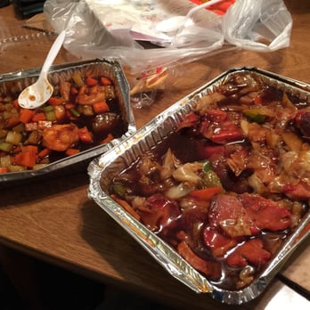 Gourmet House Chinese - Highly recommend the twice cooked pork on the right. Cashew shrimp was good as well. Greatly seasoned! - Chinese Near Me - La Porte, Indiana