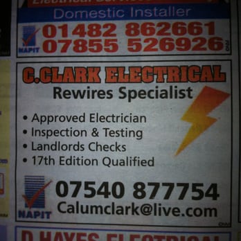 C Clark Electrical - Electricians Near Me - Hull, KHL C Clark Electrical - Electricians Near Me - Hull, KHL
