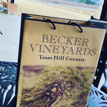Becker Vineyards - Gift bag for your take home glasses - Wine Tasting Room Near Me - Fredericksburg, Texas