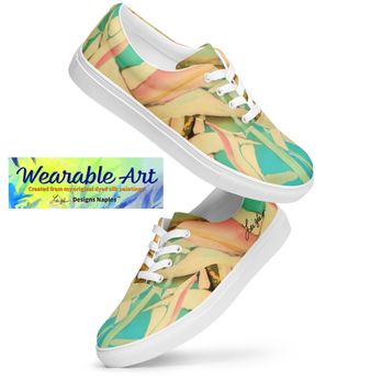 Leigh Designs Naples - Luminous Slip on Shoes. created from my dyed silk paintings. - Art Galleries Near Me - Naples, Florida Leigh Designs Naples - Luminous Slip on Shoes. created from my dyed silk paintings. - Art Galleries Near Me - Naples, Florida