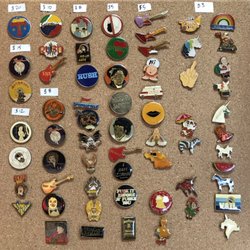 Orange Cat Records - We have a neat selection of vintage enamel pins!